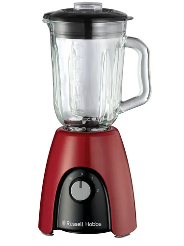 Russell Hobbs Standmixer Smoothie Maker - 1,5L Glasbehälter, 850 Watt, 2 Geschwindigkeiten und Pulse-Funktion, BPA-frei und stilvolles Design in Desire Rot
