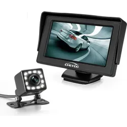 Rückfahrkamera Auto mit 12 LED und 4.3