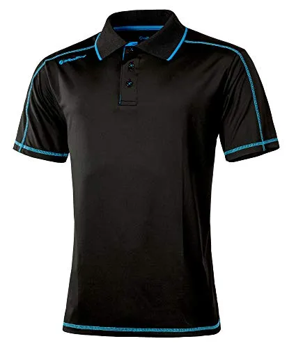 ALBATROS Clima Poloshirt schwarz-blau Gr. S