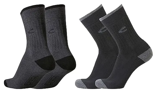 camel active Herren Sportsocke 4er Pack mit Plüschsohle dark navy, Farben:blk/ant, SockSizes:39-42