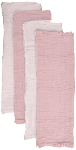 Pippi Unisex Baby 4er Pack Stoffwindeln und Spucktücher - Mulltücher aus hochwertiger Bio-Baumwolle, extrem saugstark und vielseitig einsetzbar – ideal für Spucktücher, Windeln oder Kuscheltücher. Perfekt für jede Babytasche!