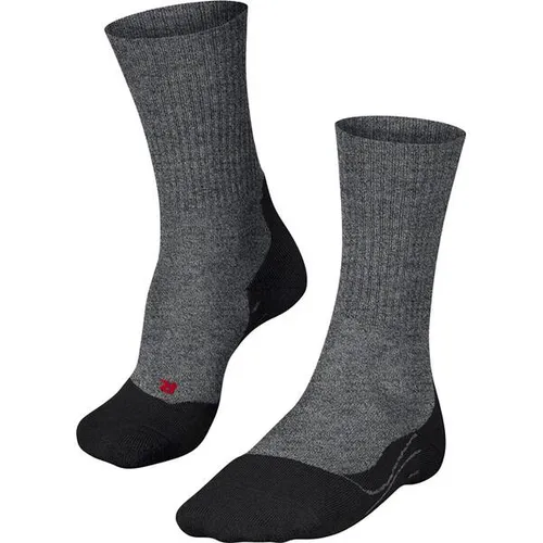 FALKE Damen Wandersocken TK2 Explore Wool - Sportsocken aus atmungsaktiver Merinowolle, ideal für kalte Wetterbedingungen; bieten hohen Tragekomfort mit antiblasen Polsterung und feuchtigkeitsabsorbierenden Sohlen.
