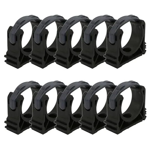 HAF 10x PVC Rohrschelle 40mm - Flexible Rohrklemme für vielfältige Anwendungen - Praktische 10x PVC Rohrschelle für Rohre mit 40mm Außendurchmesser. Ideal für Poolverrohrungen und mehr. Einfache Montage, hohe Witterungsbeständigkeit und langlebige Qualität garantieren zuverlässigen Halt.