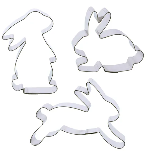 Keks - Ausstecher - Set Hasen | Schneehase | Feldhase | Häschen 1