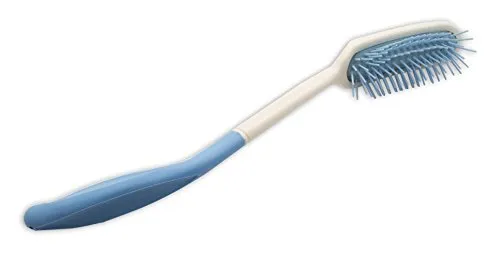 Ergonomische Haarbürste mit Formgriff verlängerter Griff für Menschen mit eingeschränkter Mobilität