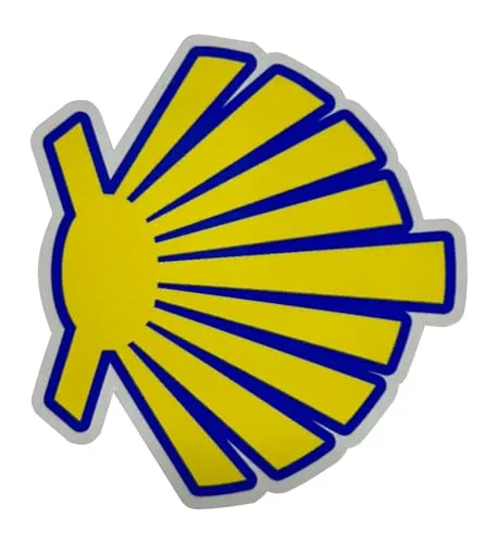 Aufkleber stilisierte Jakobsmuschel