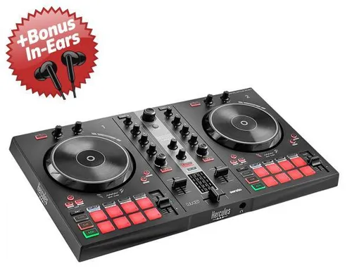 Hercules DJ Control Inpulse 300 MK2 mit Bonus In-Ear Kopfhörern