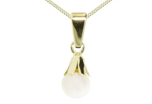 OSTSEE-SCHMUCK Kette mit Anhänger Ostsee-Schmuck Kette mit Anhänger Glocke (2-tlg)