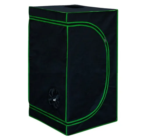 Kingpower Gewächshaus Grow Box 60x60x120 cm - Gewächshaus für Indoor und Outdoor, 99,9% lichtundurchlässig mit hochreflektierender Folie für maximales Pflanzenwachstum. Stabiler Metallrahmen und einfache Belüftung durch Doppel-Zugbänder.