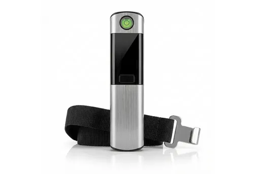 BEARWARE Kofferwaage digital mit Wiegeband & Haken, bis zu 50 kg, für Reisen, Gepäckwaage, Tragkraft 50 kg, (1-tlg), Hängewaage, Reisewaage, 10g genau, Wasserwaage, Tara, Maßband, Display