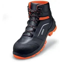 uvex 2 xenova® Stiefel S3 SRC schwarz/rot Gr. 41 - Bequeme Sicherheitsschuhe - Arbeitsschuhe mit 100% metallfreier Zehenschutzkappe, optimaler Dämpfung und atmungsaktivem Material für höchsten Tragekomfort bei Indoor- und Outdoorarbeiten.