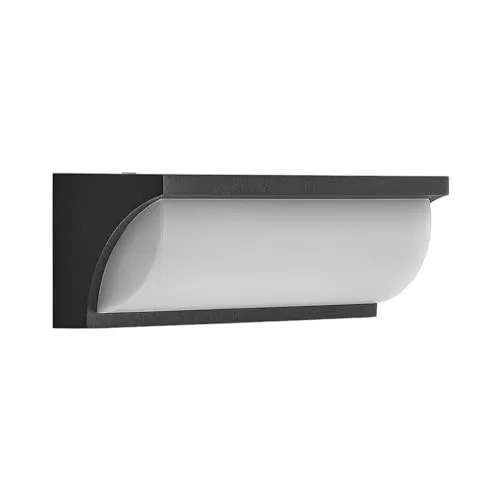Lucande LED Außen-Wandleuchte Aune - Moderne Aluminiumleuchte für Außen - Lampen: Robuste LED-Außenwandleuchte Aune mit IP65 Schutz, ideal für wetterfeste Beleuchtung. Energieeffiziente LED-Technik und elegantes Design in anthrazit und weiß.