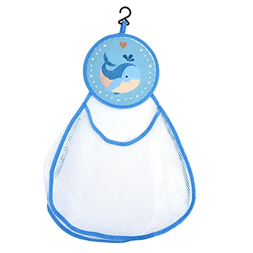 RUIRUIY Badespielzeug-Aufbewahrung, Baby-Spielzeug-Organizer, Badezimmer-Hänge-Netz-Taschen-Halter für Ordentlich und von Qualität Badewannen-Spielzeug, Bathroom Zubehör(Delfin)
