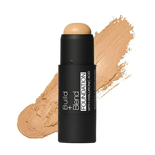 Palladio BUILD + BLEND Foundation Stick, Kontur-Stick für das Gesicht, professionelles Make-up für den perfekten Look, 0,25 Unzen, Golden Honey