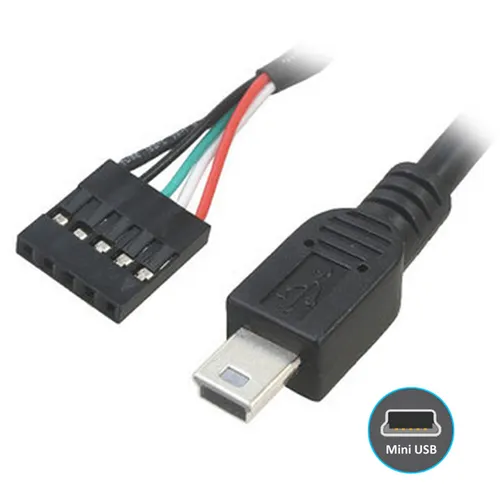 D56 Pinheader 5-polig auf USB Mini B Kabel 50cm 5pin Header Buchse auf mini USB