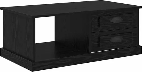 vidaXL Couchtisch Schwarz Eichen-Optik 90 x 50 x 35 cm Holzwerkstoff