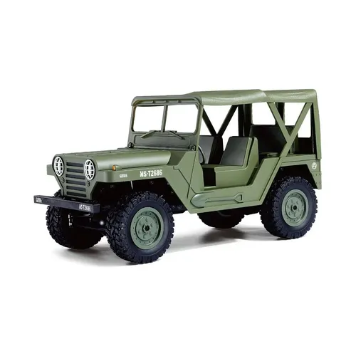 AMEWI RC U.S. Militär Geländewagen 1:14 4WD RTR - RC-Modelle, robustes Design für Indoor und Outdoor, batteriefrei und einfach aufziehbar für grenzenlosen Fahrspaß!