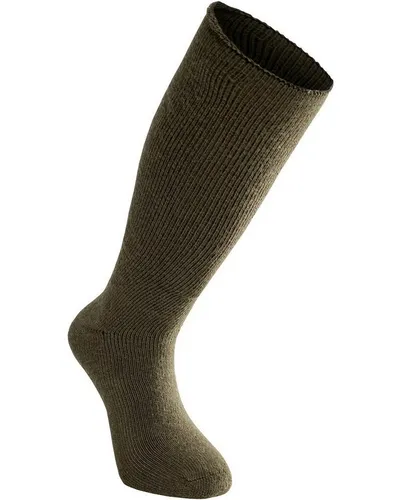 Woolpower Socks 600 Knee-High - Kniestrümpfe pine green 45/48 - Sportsocken aus hochwertiger Merinowolle, die Feuchtigkeit effizient abtransportiert und für optimalen Fußkomfort sorgt. Ideal für Outdoor-Aktivitäten und auch in feuchtem Zustand wärmend.