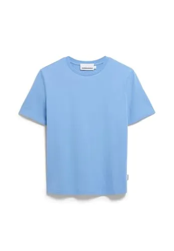 ARMEDANGELS Damen T-Shirt aus Bio-Baumwolle LUALAA Regular Fit Silky Blue XL