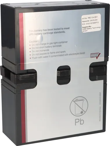 Akku für APC Smart UPS C 1000 - APCRBC124, Plug-and-Play Austausch für zuverlässige Leistung und längere Lebensdauer