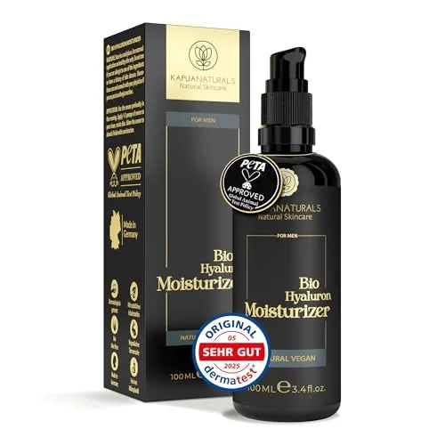 BIO Gesichtscreme Männer 100ml • +Guarana +Hyaluronsäure +pflanzliche Lipide • Feuchtigkeitsspendende Anti-Aging Gesichtspflege Männer • erfrischende Gesichtscreme • Anti Aging Made in Germany