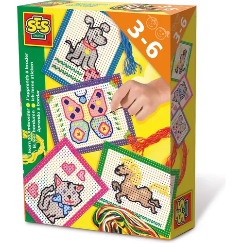 SES Creative Bastelset Ich lerne sticken 14838