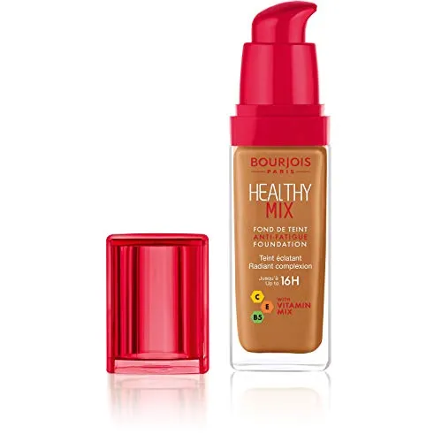 Bourjois Healthy Mix Flüssige Grundierung gegen Ermüdung, mittlere Deckkraft, 59 Amber, 30 ml