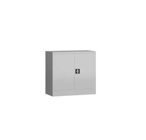 ClassiX Aktenschrank X-530300 - Abschließbarer Flügeltürenschrank aus Metall - Hochschrank, lichtgrau, mit 1 höhenverstellbarem Fachboden und stabiler Stahlblechkonstruktion. Ideal für sichere Aufbewahrung von Akten und Ordnern.