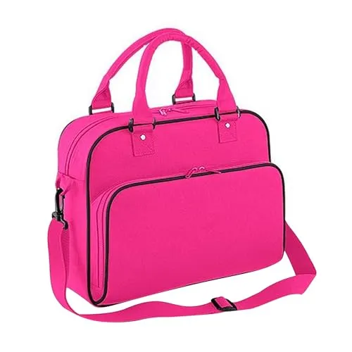 BagBase Bg145Bkfu Junior Tanztasche, Schwarz/Fuchsia, Größe M