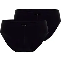 GÖTZBURG Slip Herren-Slip 2er-Pack Single-Jersey Uni schwarz 6