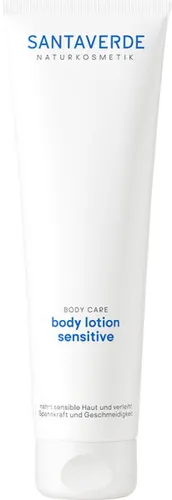 SANTAVERDE Körperlotion Aloe Vera - Lotion Sensitive 150ml - Körperlotionen mit reinem Aloe Vera Saft aus biologischem Anbau, spendet intensive Feuchtigkeit und pflegt sensible Haut weich und geschmeidig.