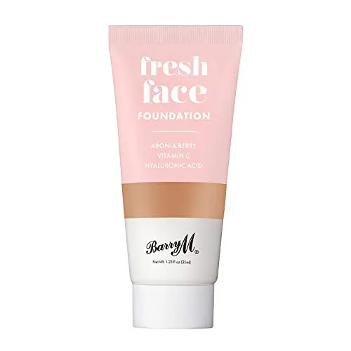 Produktbild Barry M Cosmetics Fresh Face leichte flüssige Grundierung mit Hyaluronsäure und Vitamin C, Farbton 12