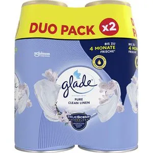 Glade (Brise) Automatic Spray Nachfüller, Raumduft, Pure Clean Linen, 2er Pack (2 x 269 ml)
