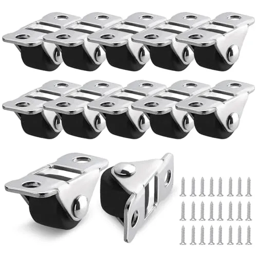 Stück Möbelrollen Klein, 1.2 cm Laufrollen Bockrollen mit Stahloberplatte Rollen für Möbel Keine Spuren Leise Gummirollen für Flightcases Werkzeugkisten Möbel Tisch Kabinett 12