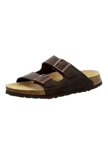 natural Sense Tieffußbett Pantolette Braun 40 EU - Elegante Pantolette in Größe 40 EU aus hochwertigem Glattleder, ideal für den Alltag. Bequemes Fußbett und Schnallenverschluss sorgen für optimalen Tragekomfort.