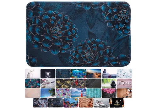 Sanilo Badematte Dahlien – Rutschhemmend und Waschbar in grün von Sanilo