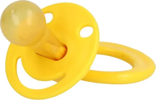 BERUHIGUNGSSAUGER kirschf.Lat.0-6 M.gelb 1 St in gelb von Dr. JUNGHANS