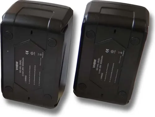 vhbw 2x Akku Ersatz für Würth 28V Akku, 0700956730 für Werkzeug (3000 mAh, Li-Ion, 28 V)