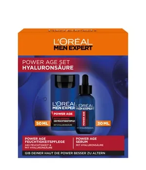 L'Oréal Men Expert Pflegeset gegen Falten für Männer - Praktisches Geschenkset mit Anti-Aging Gesichtscreme und Serum für straffe, hydratisierte Haut. Ideal für besondere Anlässe.