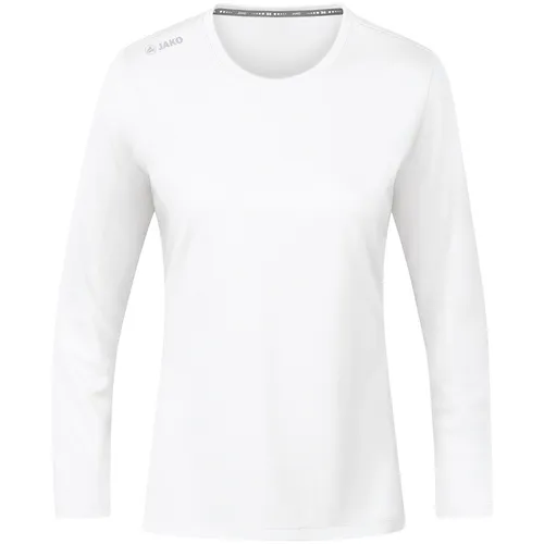 JAKO Sport-Langarmshirt Run 2.0 (100% Polyester, atmungsaktiv) weiss Damen, Größe: 46