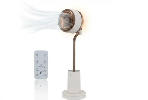 Fakir premium TVC 800 Design-Ventilator mit Fernbedienung und 3D-Oszillation