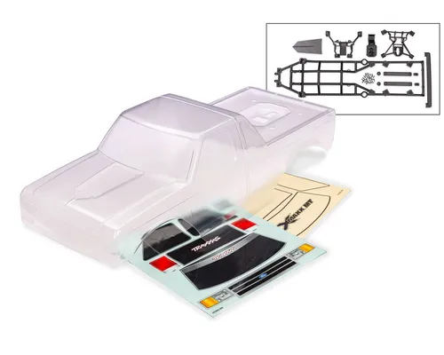 Traxxas 7691R Ford F-150 HD Karosserie für X-Maxx - Transparente Karosserie aus robustem 2mm Lexan für den Traxxas X-Maxx. Ideal für individuelle Lackierungen und optimalen Schutz. Perfekt für den Einsatz im Offroad-Bereich!