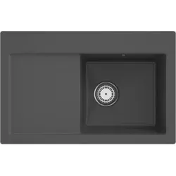 VILLEROY & BOCH 67141Fi4 SP Subway 45 flat Spülbecken - Sanitäranlagen & Zubehör – Flächenbündige Keramikspüle in Graphite, ideal für modernes Küchendesign mit hoher Funktionalität und einfacher Reinigung.