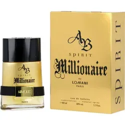 Lomani AB Spirit Millionaire Eau de Toilette für Herren 100 ml - Eau de Toilette für Männer mit frischen Noten von Bergamotte und Apfel, ideal für selbstbewusste Männer, die in jeder Situation auffallen möchten.