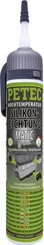 Petec Gehäuse/Flansch-Dichtstoff Hochtemperatur-Silikondichtung MATIC grau, Motorendichtmasse 97620