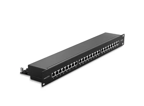 deleyCON CAT 6a Patchpanel 24 Port von deleyCON