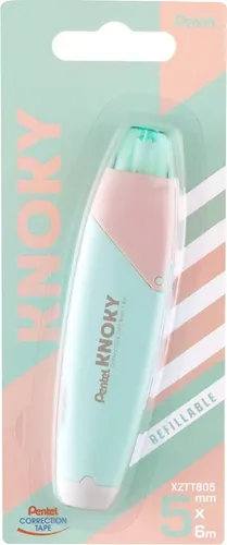 Pentel Korrekturroller KNOKY 5,0 mm grün/orange von Pentel
