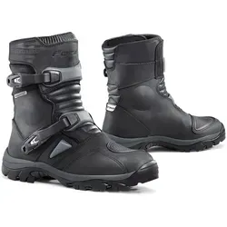 Forma FORC50 W-9938 Motorradstiefel Adventure low WP, Schwarz, Größe 45 - Zertifizierte Motorradstiefel mit wasserdichter Drytex-Membran und hervorragendem Knöchel- und Fußschutz. Ideal für Adventure- und Enduro-Fahrer.