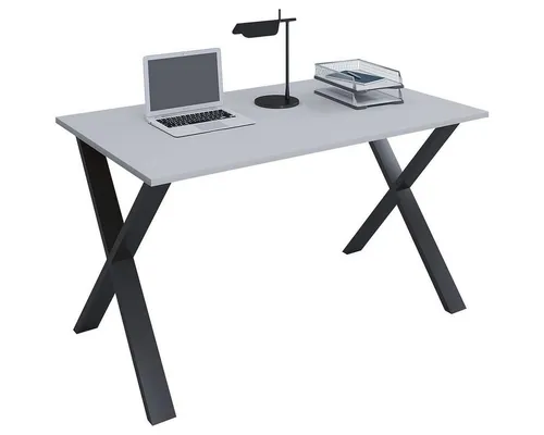 VCM Schreibtisch Lona, rechteckig, Tiefe 80 cm, X-Fuß schwarz
