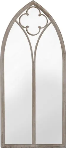 vidaXL Sandfarben Spiegel 100x45 cm aus Eisen in beige von vidaXL